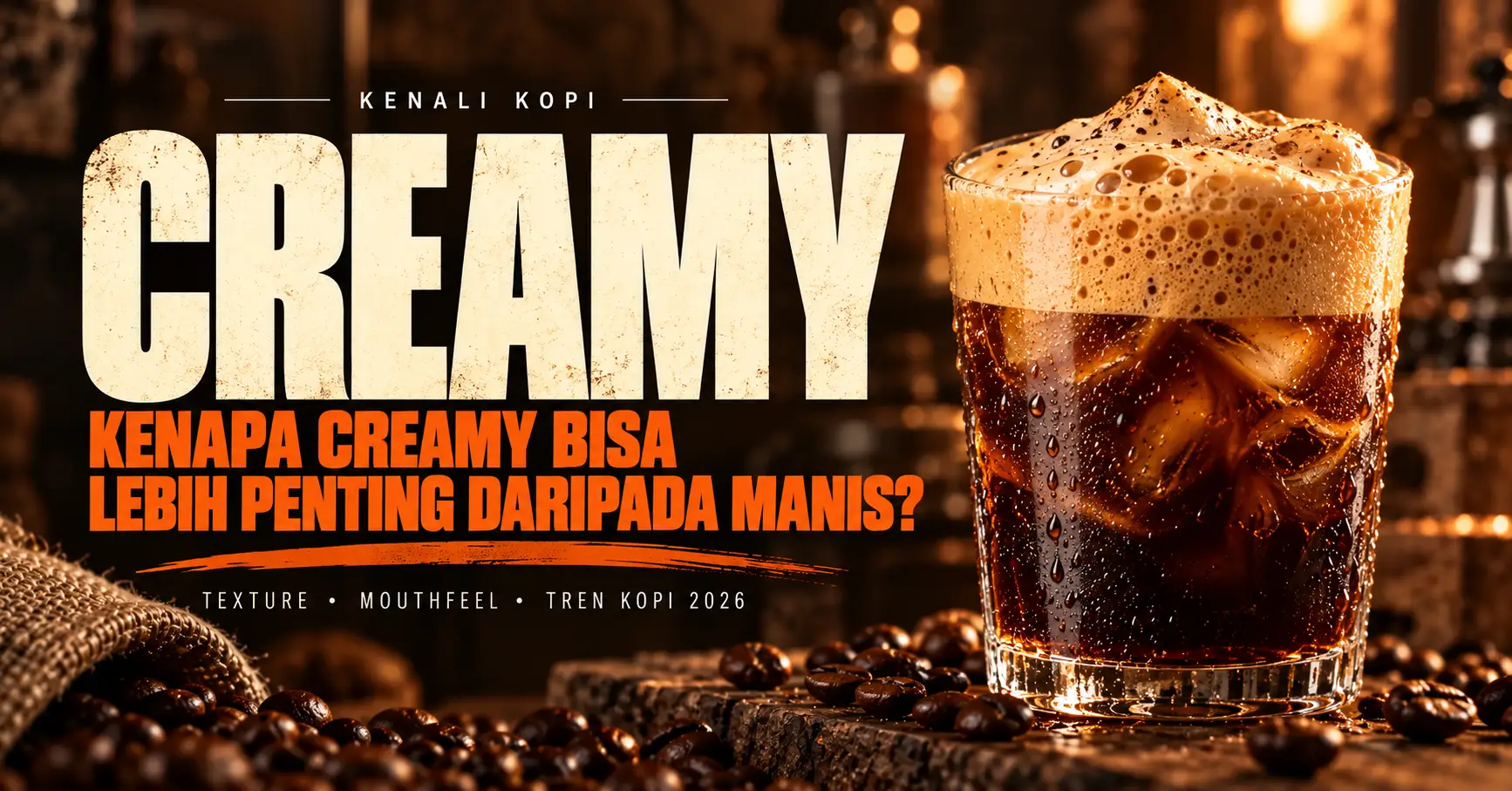 Kopi creamy dan tren mouthfeel kopi 2026