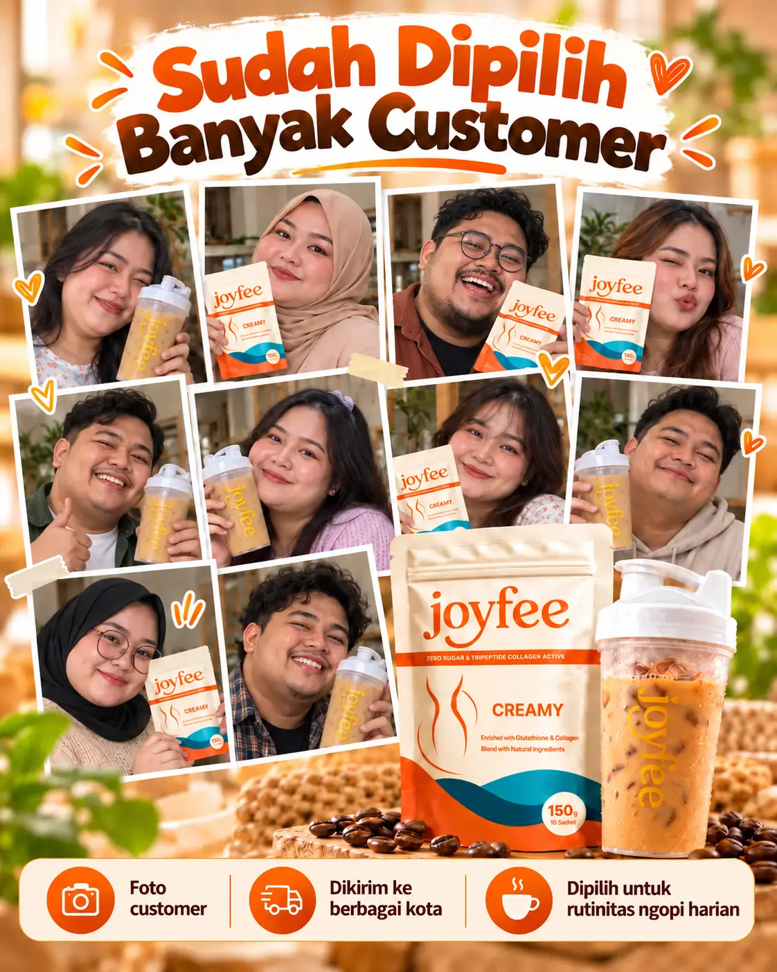 Kolase JoyFee dan pilihan customer