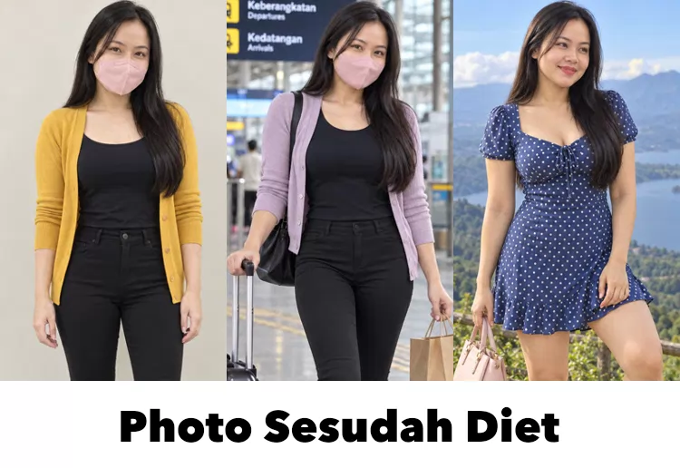 Ilustrasi karakter sesudah perubahan kebiasaan