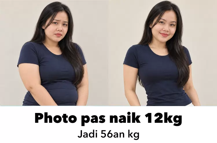 Ilustrasi visual perubahan gaya hidup sebelum dan sesudah